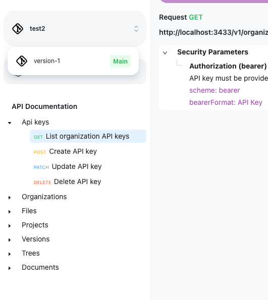 sidebar view